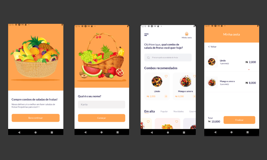 Image mostrando o projeto Get fruits